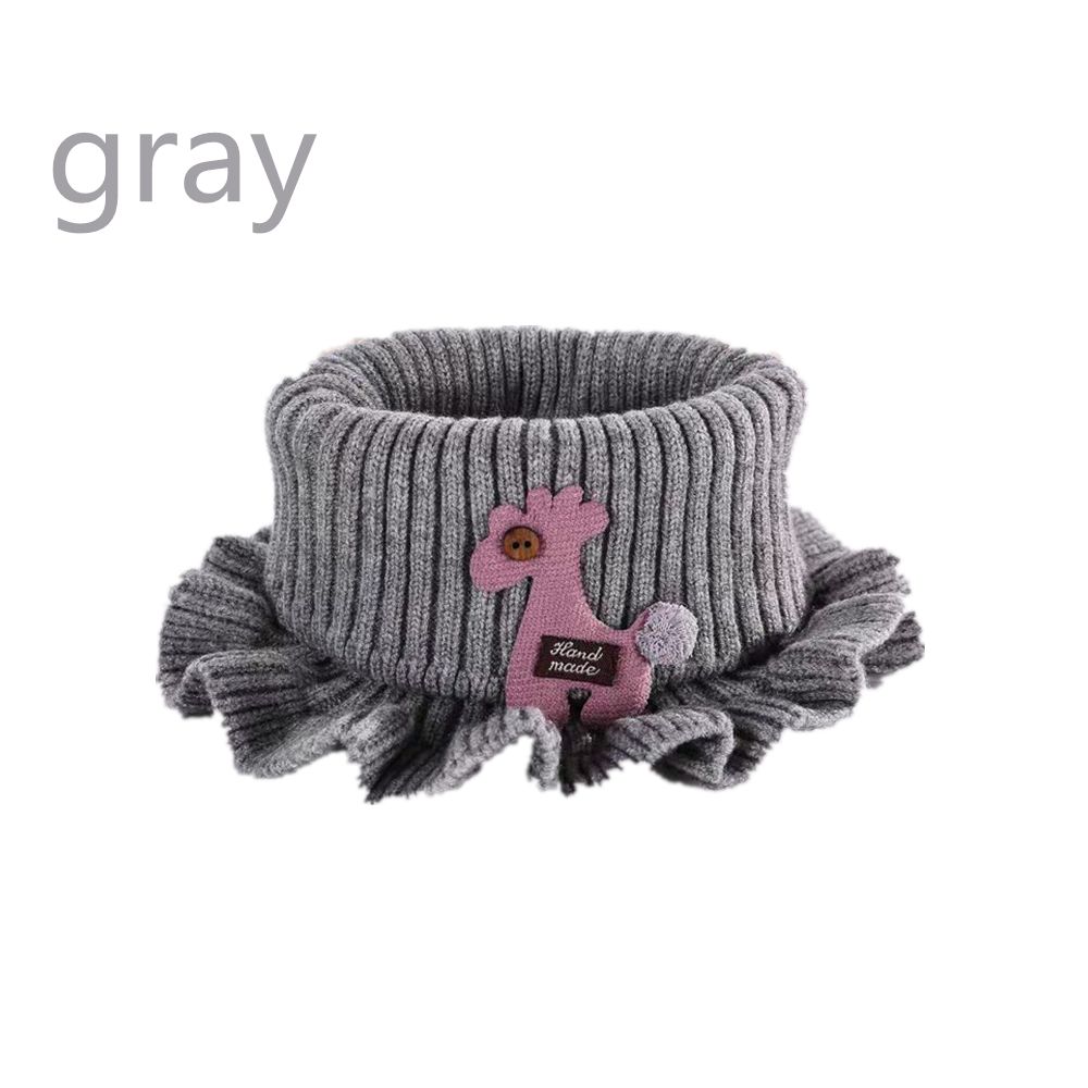 Soft Bib Knitted Cartoon Scarf Baby Shawl Collar