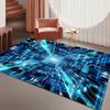 3D Геометрический Ковер-Оптическая Иллюзия Мягкий Нескользящий Ковер Большой Площади для Игровой Комнаты Спальни Домашнего Декора Моющийся Коврик для Гостиной Дивана