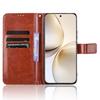 For Realme 14 Pro+ 5G Case Crazy Horse Texture PU Leather Phone Wallet Cover