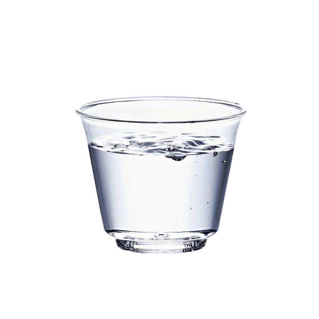Disposable Transparent Food-Grade Plastic Cups, Thickened for Household & Reception Use