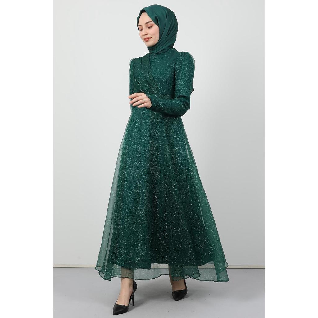 Alara Hijab Evening Dress Navy Blue