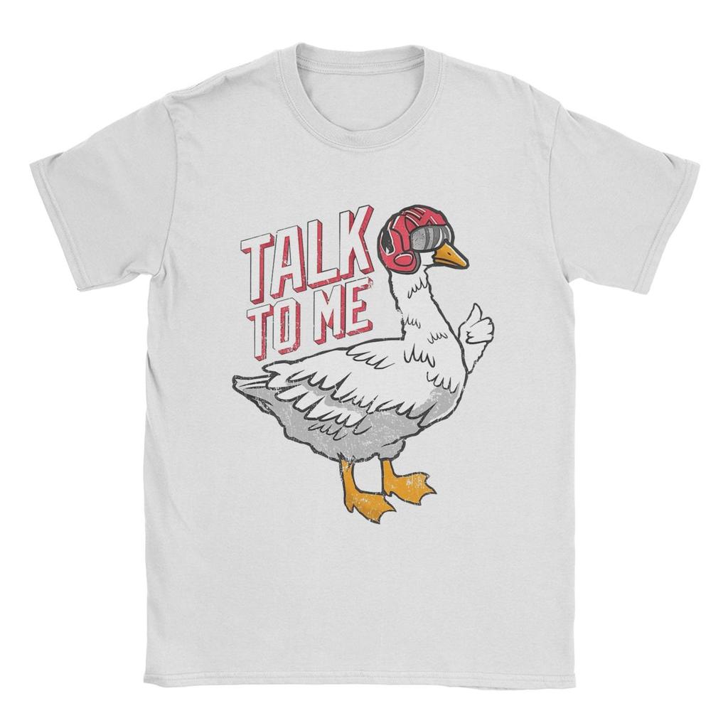 Футболки Talk To Me Goose для мужчин, винтажная хлопковая футболка с круглым вырезом и коротким рукавом, футболки 4XL 5XL, одежда