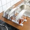Домашняя пластиковая полка для посуды, кухонные принадлежности, стеллаж для хранения, съемная полка, тарелка, полка с крышкой, кухонный органайзер, новые гаджеты