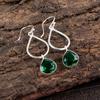 Chrome Diopside Gemstone 925 Sterling Silver Jewelry Handcrafted Earrings 1.90" EE-19-2