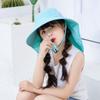 Fashion Kids Sun Hat UV Protection Broad Brim Bucket Hat Casual Summer Cap with Whistle  Summer