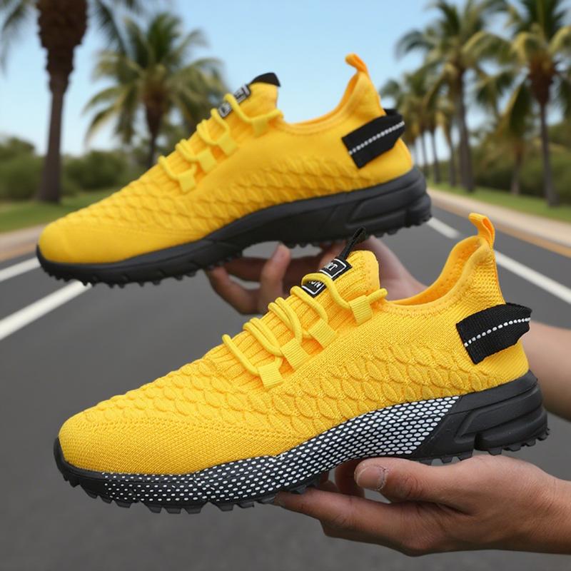 Running Shoes For Men Breathable Outdoor Lightweight Sneakers Man Designer Mesh Sneaker Lace-Up Male Athletic Training Footwear