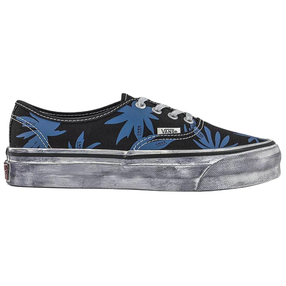 Vans Оригинальные скейтбордические кроссовки 44 размера, унисекс, черные с синим, VN000DB8CJI1