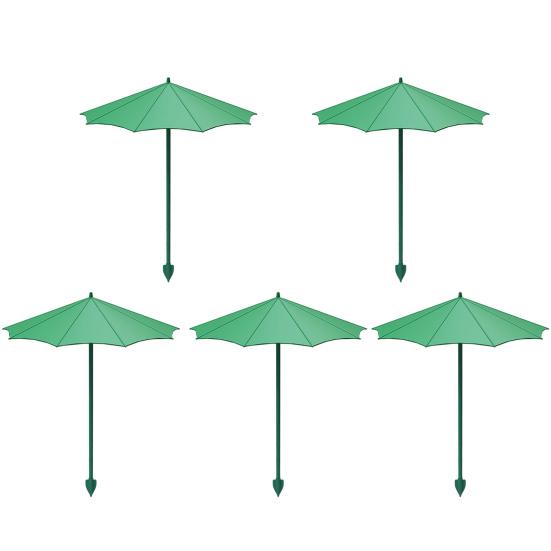 Small Outdoor Parasol 10 Inch Diam Plant Umbrella, UV Protection Shade, Mini Provides Shade Fiberglass Garden Umbrella to ?Defend Plants from