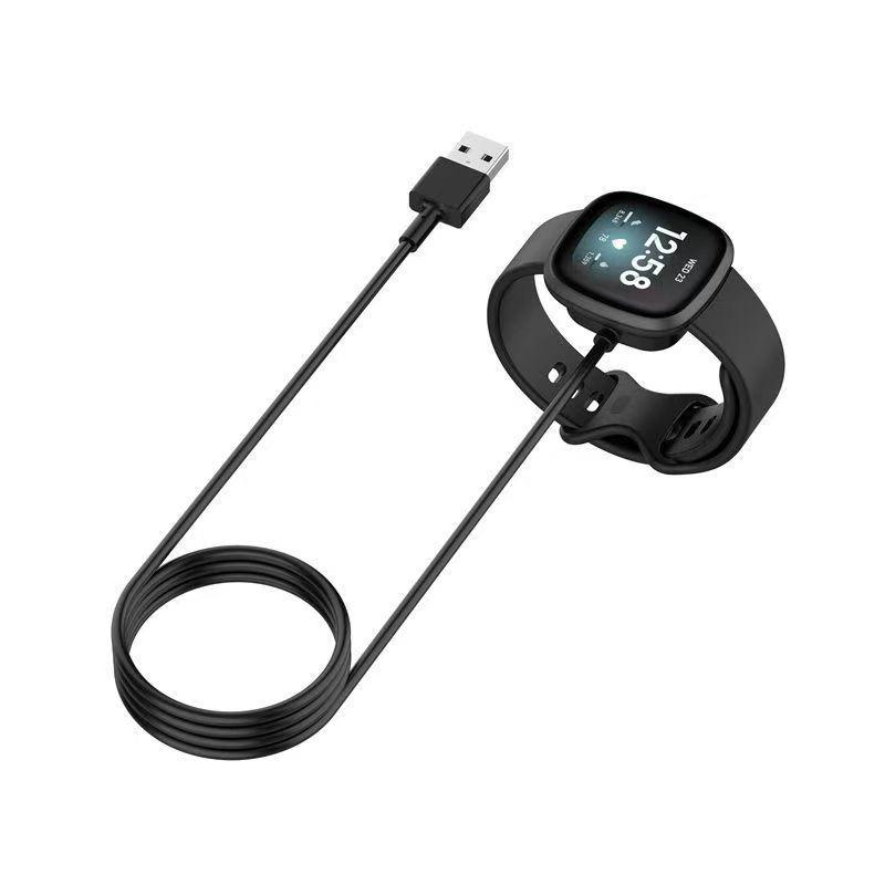 Магнитное зарядное устройство для Fitbit Versa 3/4 и Sense 2 — зарядная база и кабель для передачи данных