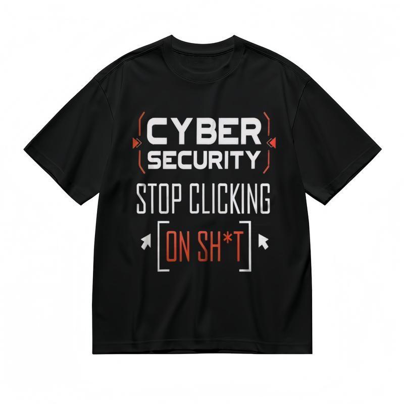 Women's Slight Stretch Breathable Classic T-Shirt Cyber Security Graphic Tee