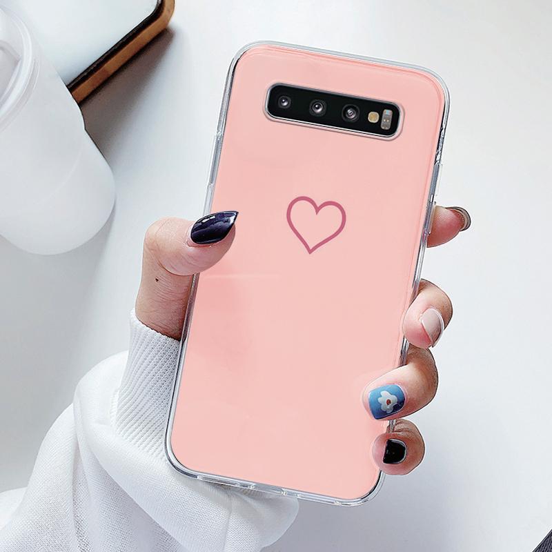 For Samsung Galaxy S10 Plus S10E Case Cute Heart Butterfly Soft Slim Back Cover Silicone Bumper Phone Cases For Samsung S24 FE