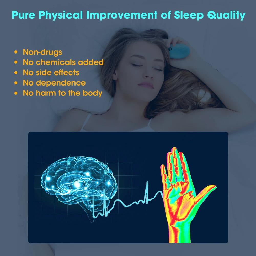 Sleep Aid Device Handheld Microcurrent Holding Sleep Instrument Anxiety Pressure Relief Improve Deep Sleep
