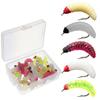 10Pcs Multicolor Maggot Fly Fishing Wet Trout Flies Worm Bait for Trout Carp Perch Fishing Fly Insect Lures