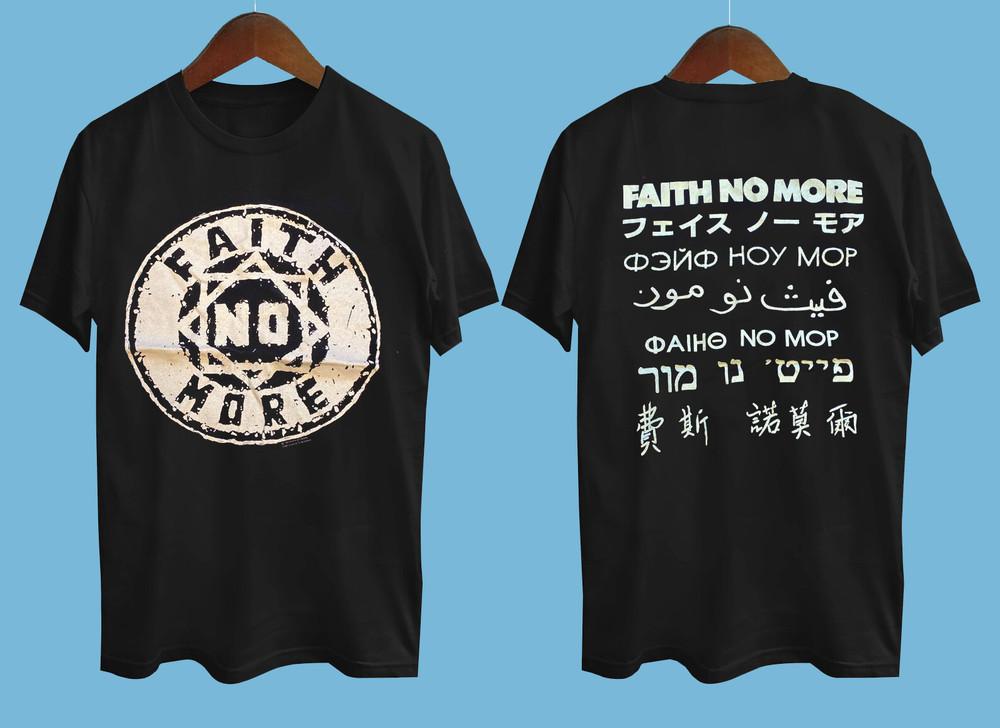 Faith No More 1990 Япония Черная Все Размеры Подарочная Футболка AC1137