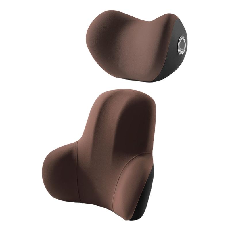 Headrest Lumbar Support Memory Foam for Car Neck Pillow Back Cushion