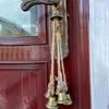 Iron Craft Ancient Witch Bell Hemp Rope Protection Door Knob Hanger Witch Wind Chime  Courtyard