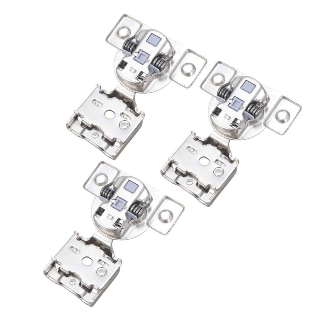 3pcs Soft Close Hinges Overlay Adjustable Face Frame Cabinet Hinges Furniture Door Hinges for Concealed Cupboards