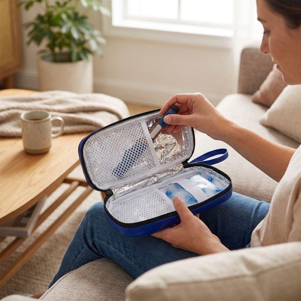 Portable Insulin Travel Cooler Case Waterproof Medicine Organizer Box Insulin Cooling Bag  Office