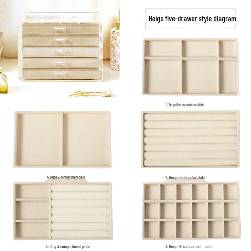 Многоярусная шкатулка для украшений для серег и мелких предметов - Домашнее хранение и организация