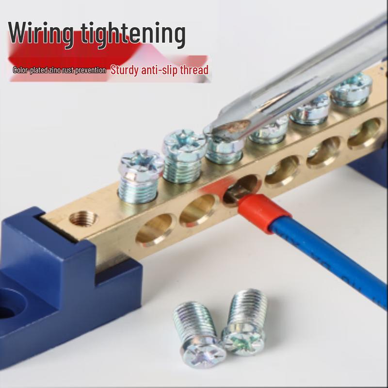 EGFB 8-Hole Copper Grounding Terminal Block