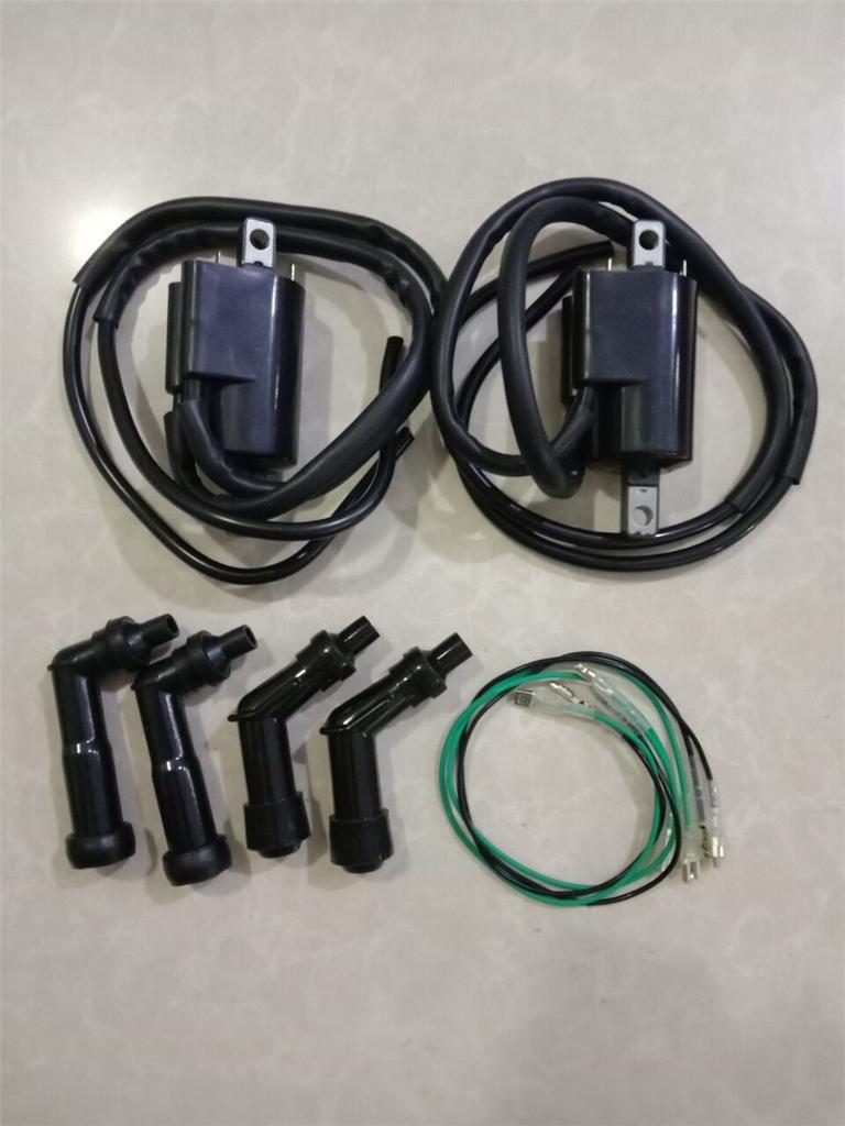 2 комплекта для мотоцикла Honda CB350F CB400F CB550F CB500 CB550K катушка зажигания с колпачком