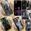 Готический чехол для телефона с черепом для iPhone 16 17 Pro Max 15 14 13 11 12 Pro Max mini 15 16 Plus 16e 17 Air Cover