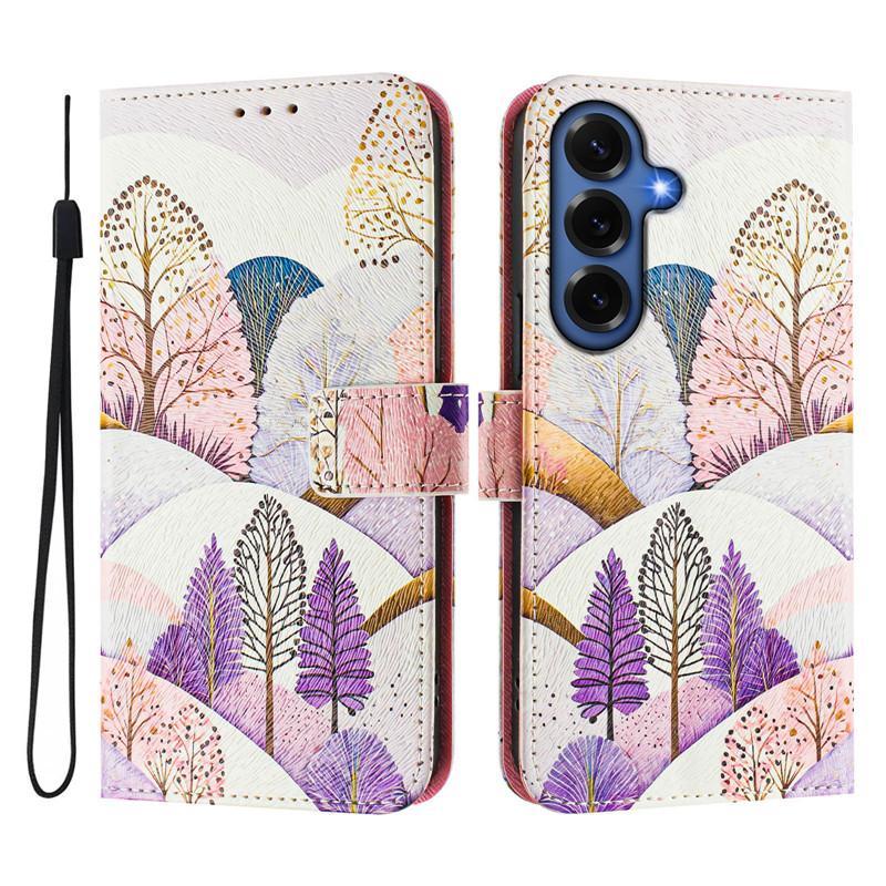 Роскошный кожаный чехол-книжка для Samsung Galaxy A37 A57 S26+ Чехол-книжка для Samsung S26 Plus 5G Coque Кошелек Сумки Чехлы с цветами