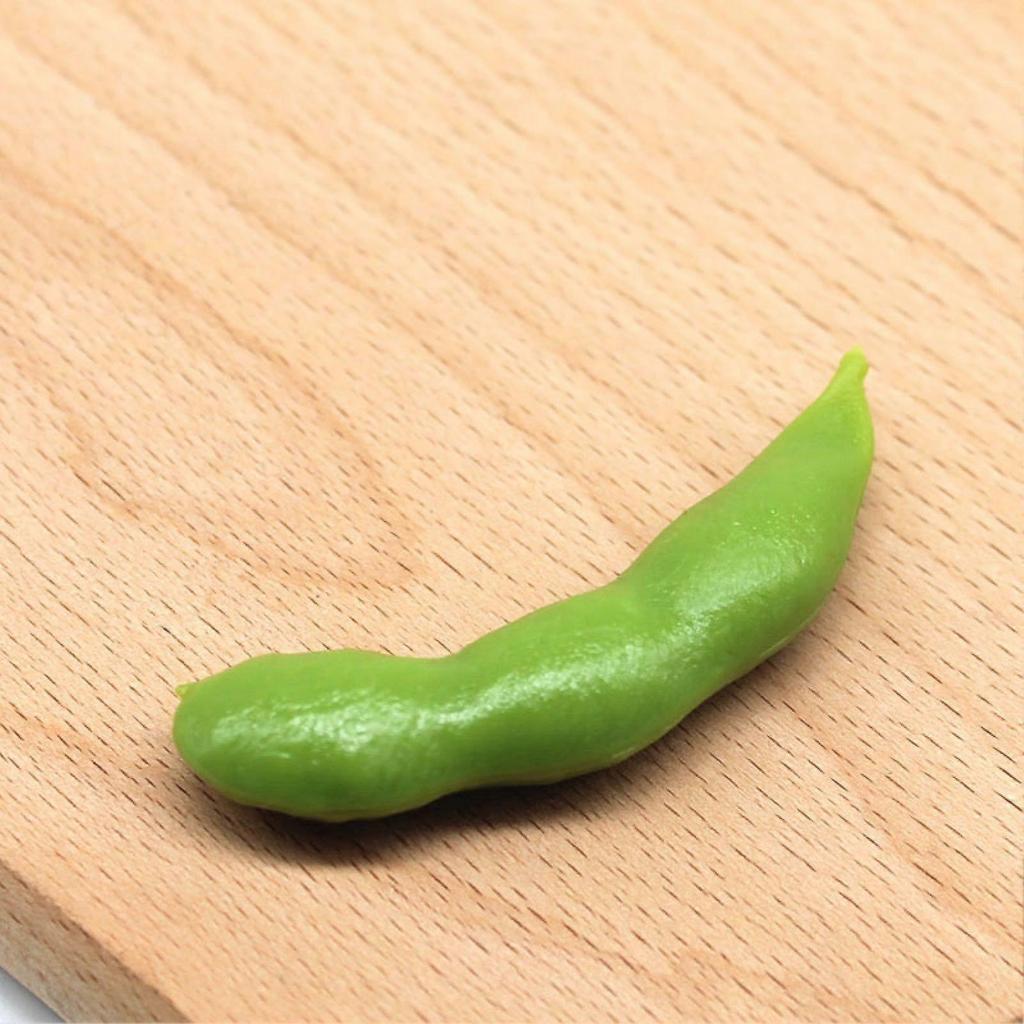 Realistic Reusable Green Bean Model Play Toy for Children's Amusement and