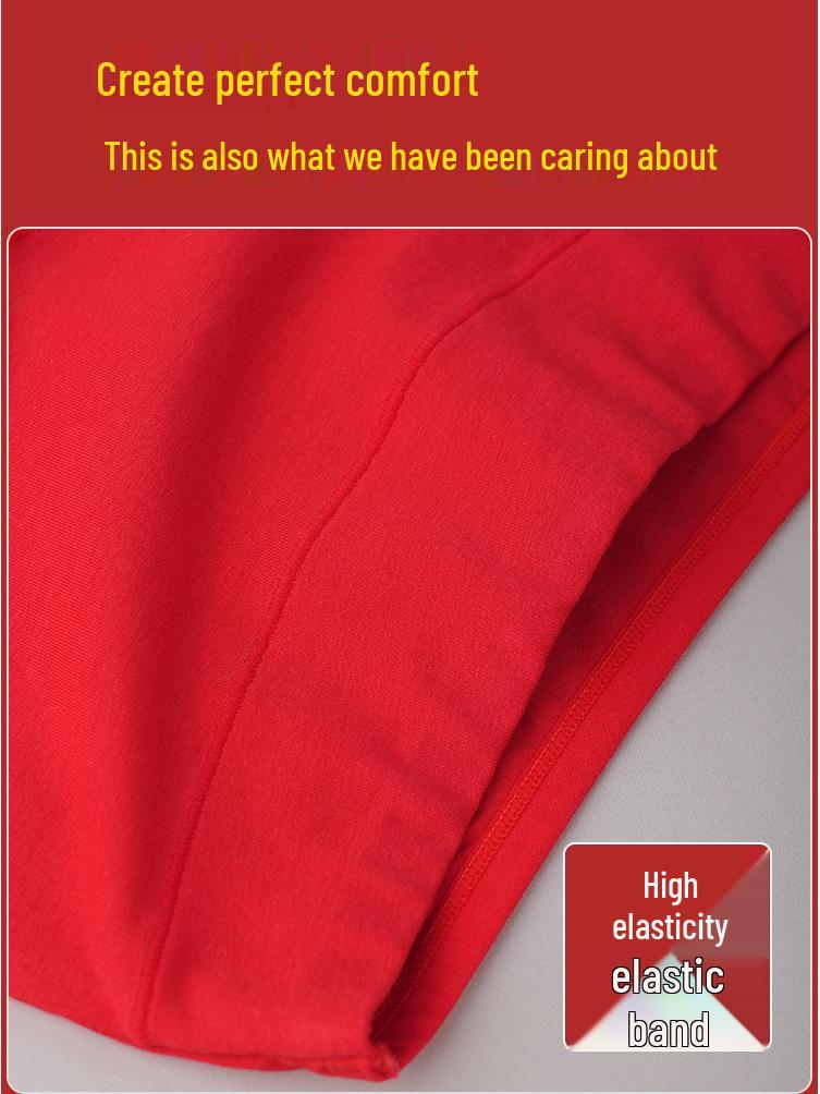 Женские Ярко-красные Хлопковые Трусы-Слипы с Высокой Талией, Удобной Посадкой, Поднимающие Бедра