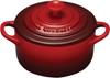 Le Creuset термостойкий контейнер Mini Cocotte Cherry Red термостойкий морозостойкий подходит для использования в микроволновой печи японский [Авторизованный продукт]