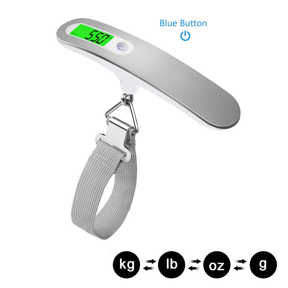 Portable Electronic Scale Digital LCD Hanging Scale 110lb/50kg Luggage Suitcase Travel Baggage Bag Weight Scale Balance Tool