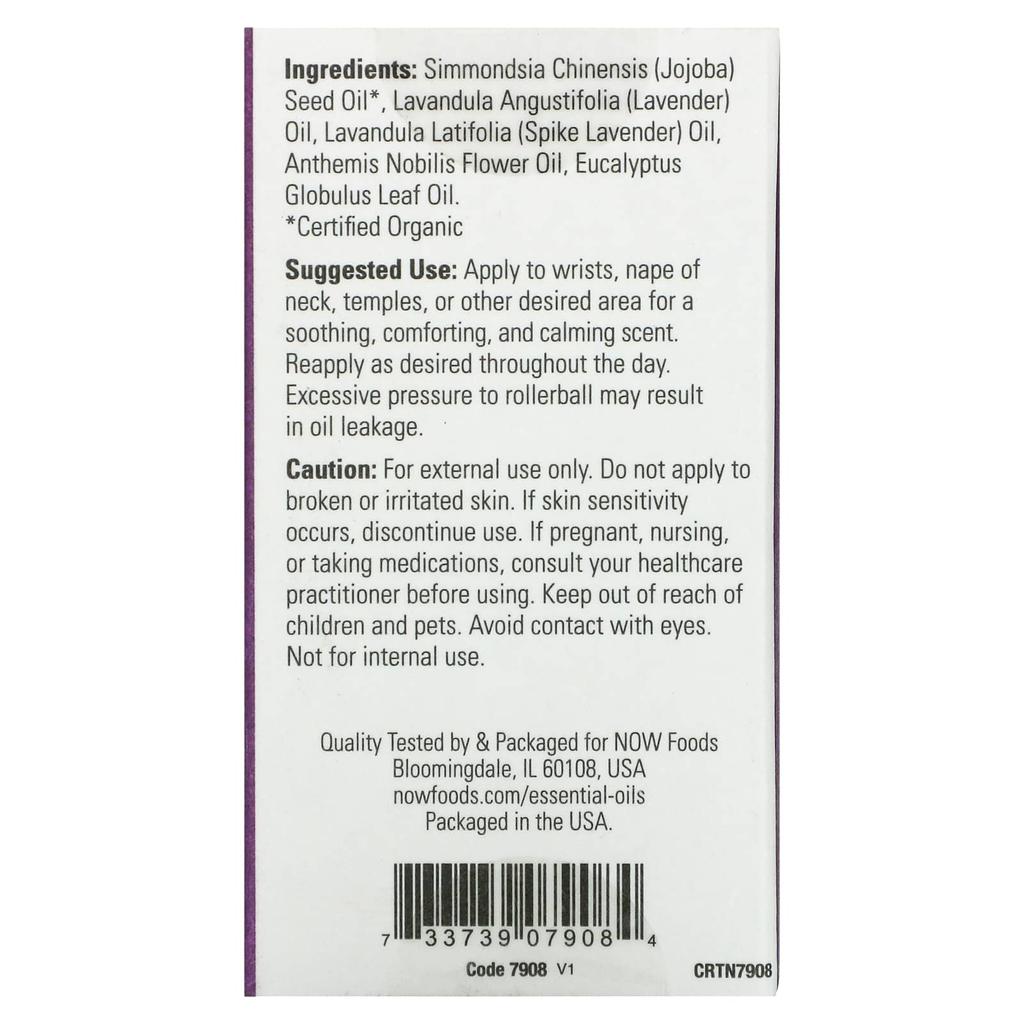 Now Foods Эфирные масла, шариковый аппликатор для облегчения боли в голове, 1/3 жидких унций (10 мл)
