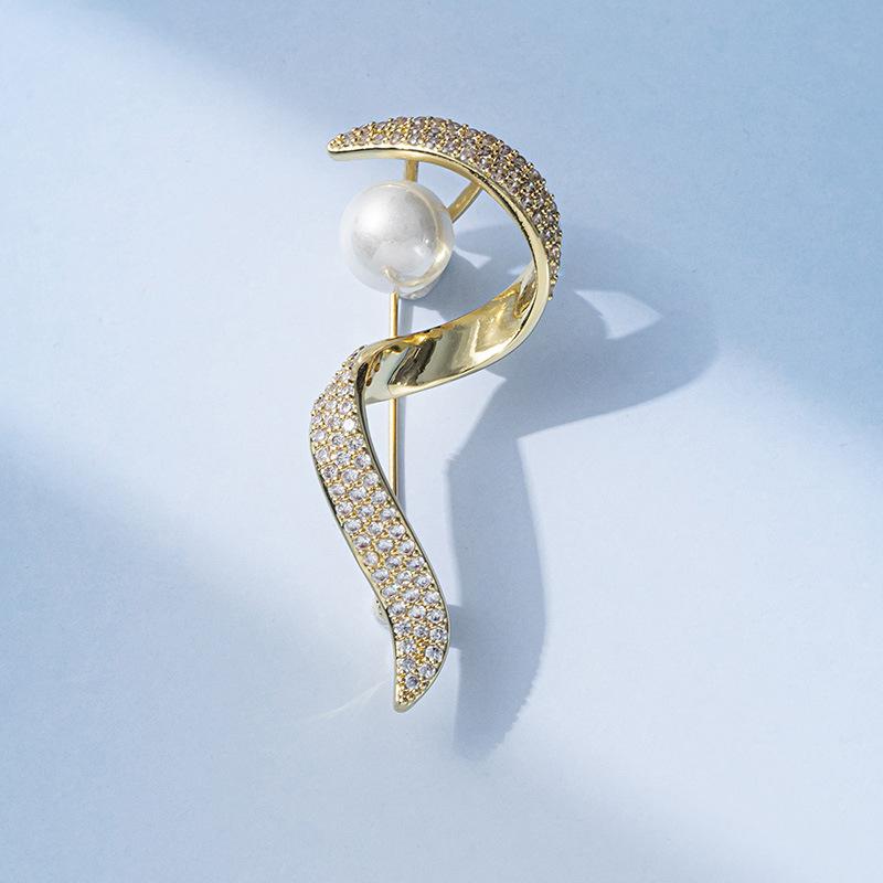 Senior Brooches Flower Leaf Brooch Pins for Women Suit Pendant Fashion Brooches Jewelry