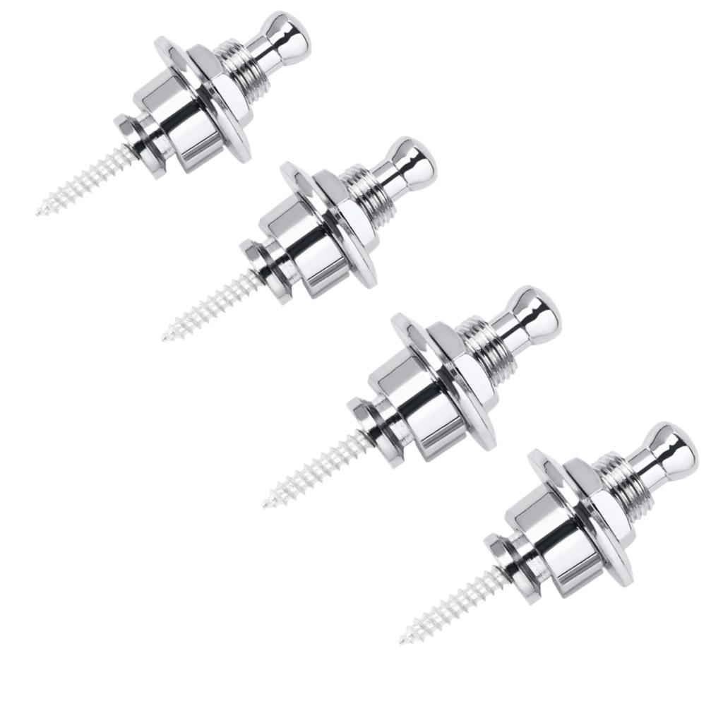 Guitar Strap Buttons Pins 1/2PCS 3 Color For Choose Premium Guitar Strap Locks Metal Security Strap Buttons Metal End Pins