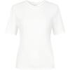 JUZUI Women's Pearl Round Neck Short Sleeve T-shirt
