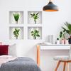 2022 New Creative Simulation Green Plant Potted 3D Wall Stickers Living Room Study Office Waterproof Decorative Stickers