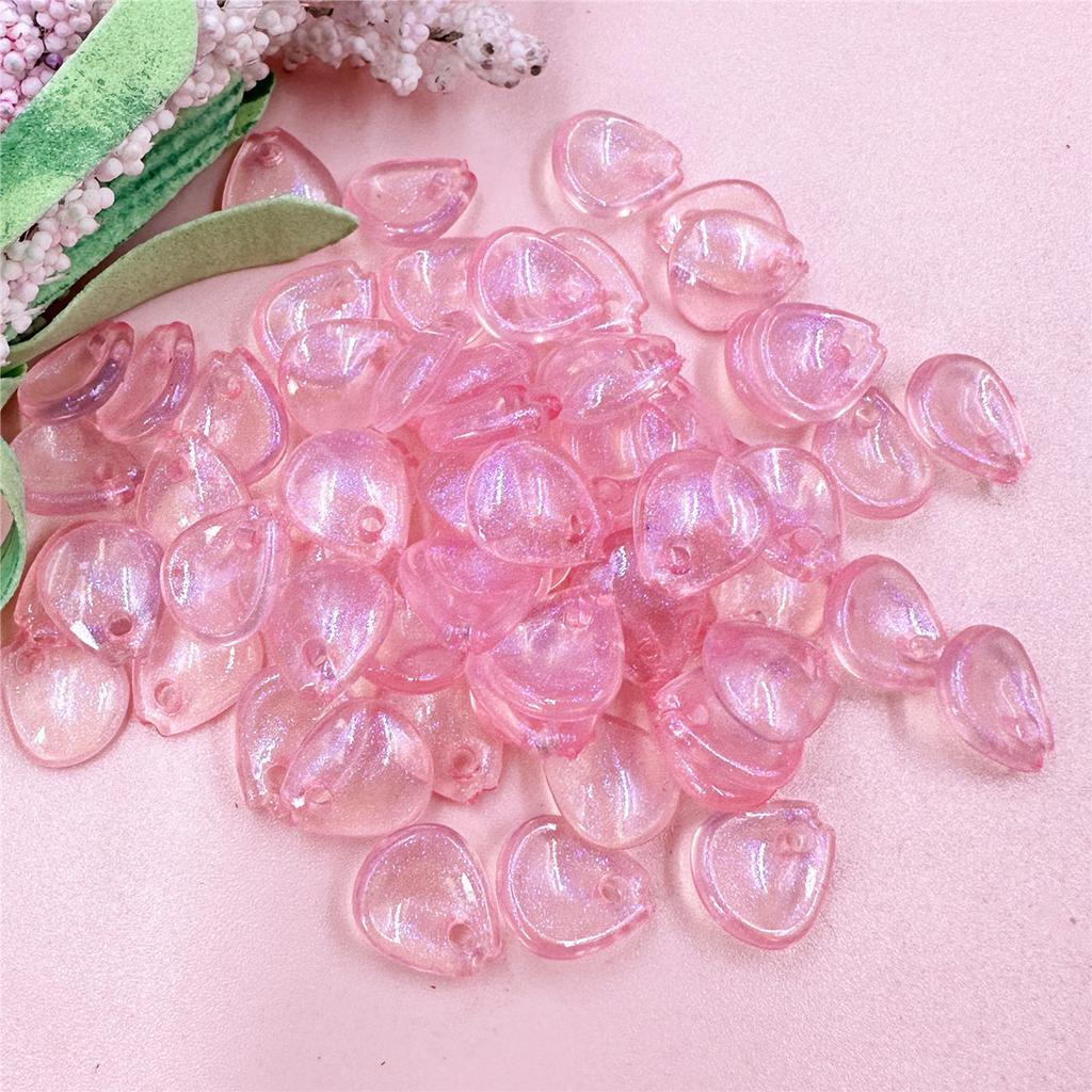 Home Party Supplies 10.8*12.2mm Jewelry Making Bracelets Petal Earrings DIY 100PCS Water Drop Fashion Necklace Loose Beads Jewelry Accessories