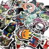 50 PCS Suitcases Mixed Horror Stickers Skateboard Bike Decals Horror Cool Waterproof Stickers