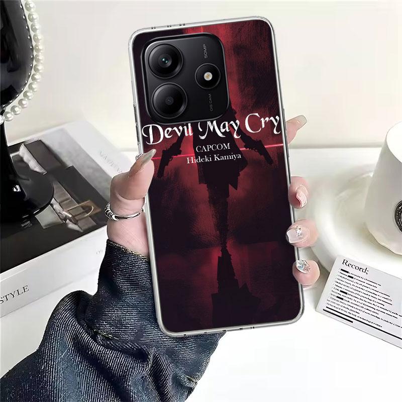 Игровой D-Devil May Cry 5 Мягкий чехол для телефона для Xiaomi Redmi Note 15 14 14S 13 12 Pro Plus 12S 11 11S 11E 10 10S 11T 5G Fundas Coque