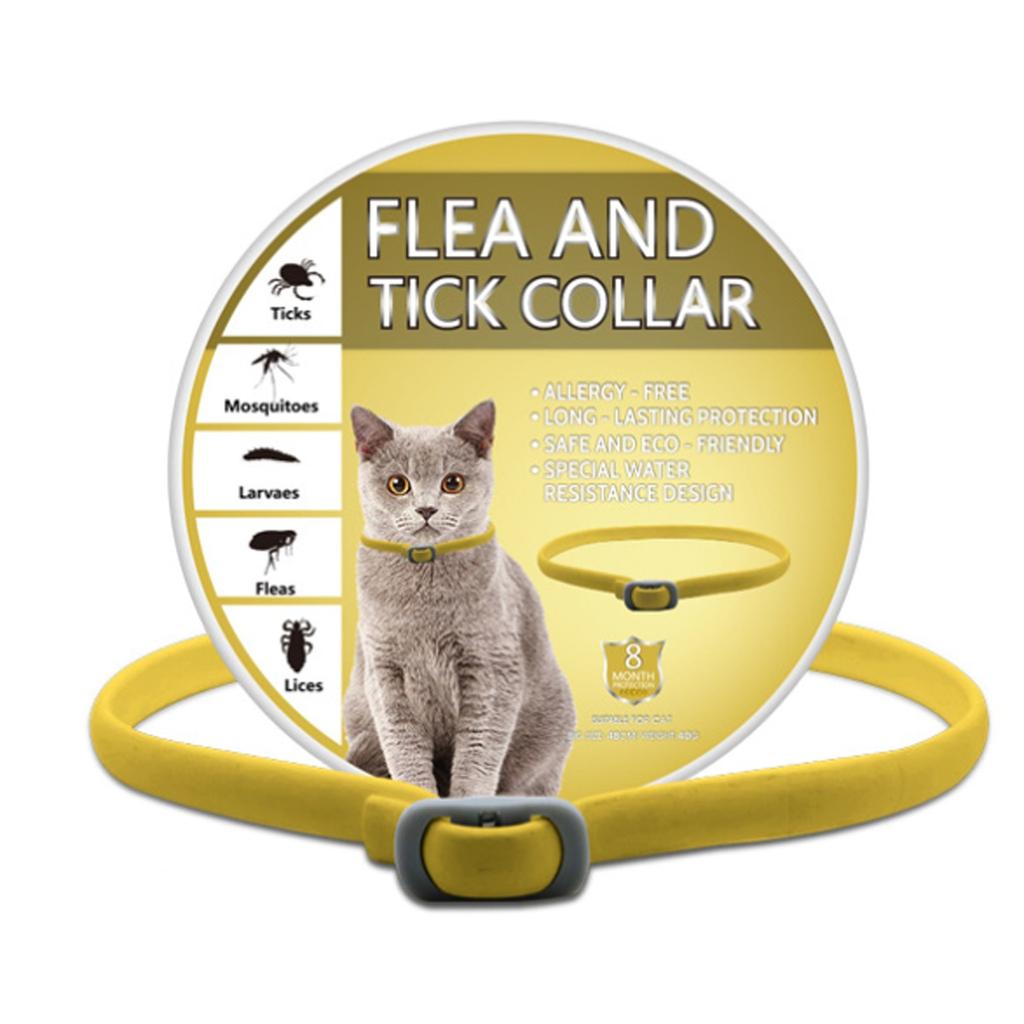 Tick Collar Flea Collar For Cats Effectively Protects Against Skin Allergies Soft And Comfortable Adjustable And Waterproof Suitable For All Cats