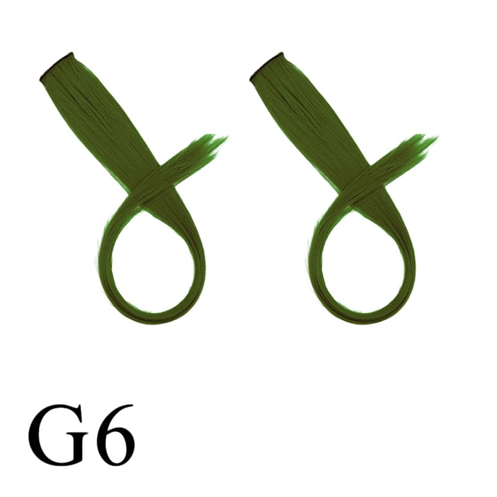 2 шт. цветные накладные волосы на клипсе 20 дюймов, прямые разноцветные волосы, аксессуары для наращивания волос для девочек, женщин, подарок, вечеринка, парик, шт.