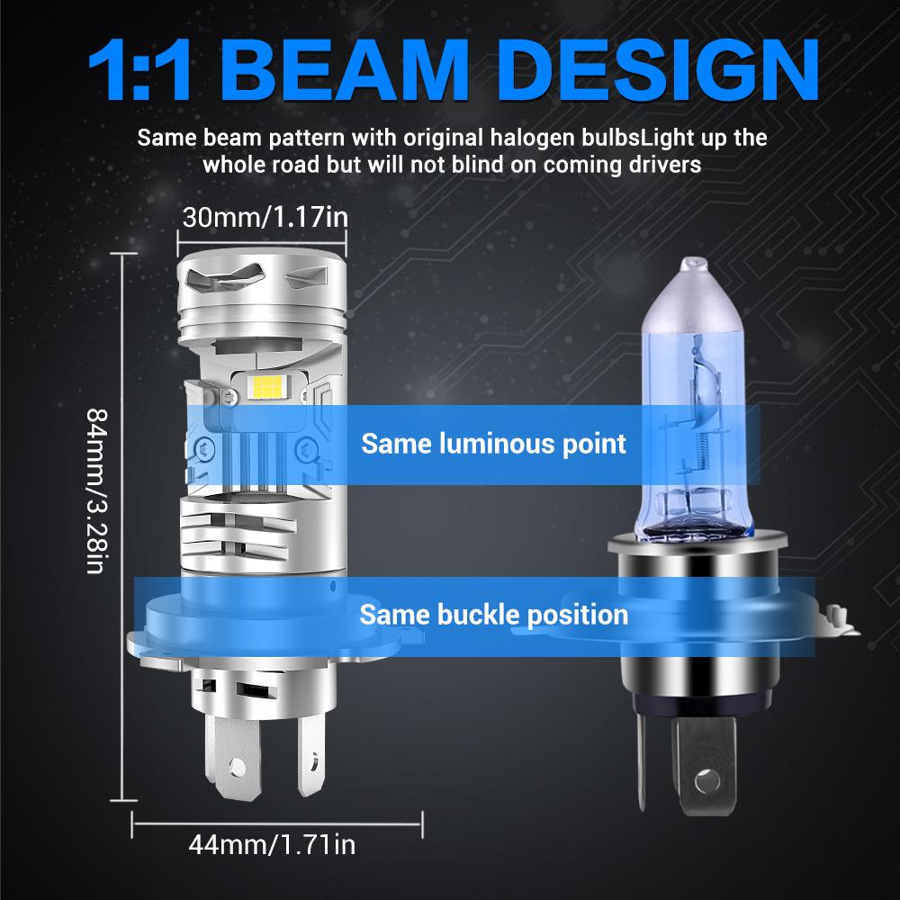 N8 H4 Светодиодная автомобильная фара Автомобильная фара Высокая яркость 6000K Передний свет Комплект для модернизации