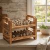 Space Saving Wood Egg Holder Large Capacity Egg Storage Rack Egg Display Crates  Home