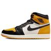 Кроссовки унисекс Air 1 Retro High OG с желтым носком Taxi Black Sail 555088-711