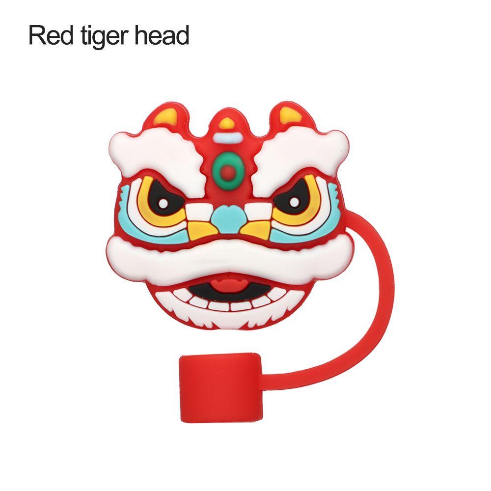 Sealing Lids Drinkware Accessories Cartoon Straws Plugs Silicone Dust-Proof Cap Pipette Tip Cover