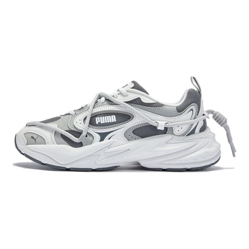 Puma Rs Lite Удобные Универсальные Низкие Папины Кроссовки Унисекс Серый Белый 40666902