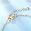 Summer Beach Golden Round Bead Foot Chain Simple Temperament Heart-shaped Anklet Multi-layer Thin Chain Woman
