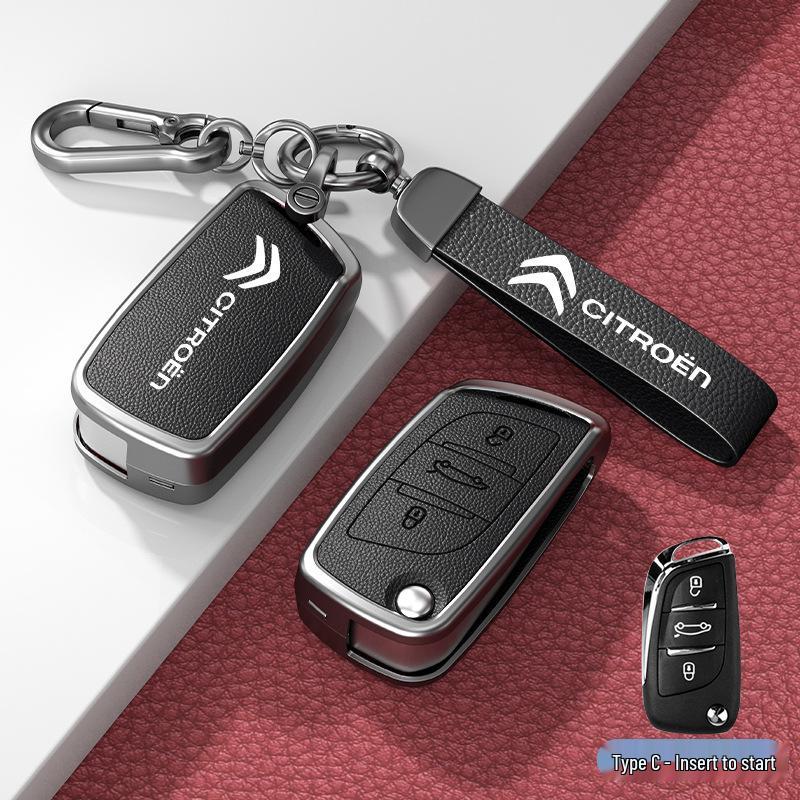 Чехол и пряжка для автомобильного ключа для моделей Citroen C3XR, C4L, Tianyi, C5, C4 Sega, Elysee, C6