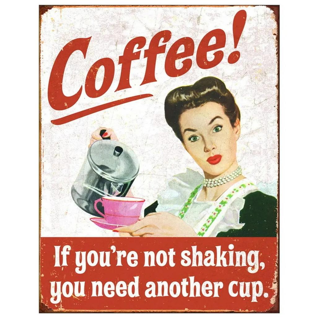 Винтажная кофейная металлическая жестяная табличка, табличка, ретро настенный художественный постер для кафе, бара, паба, кухни, мужского пещерного клуба, железная картина, украшение