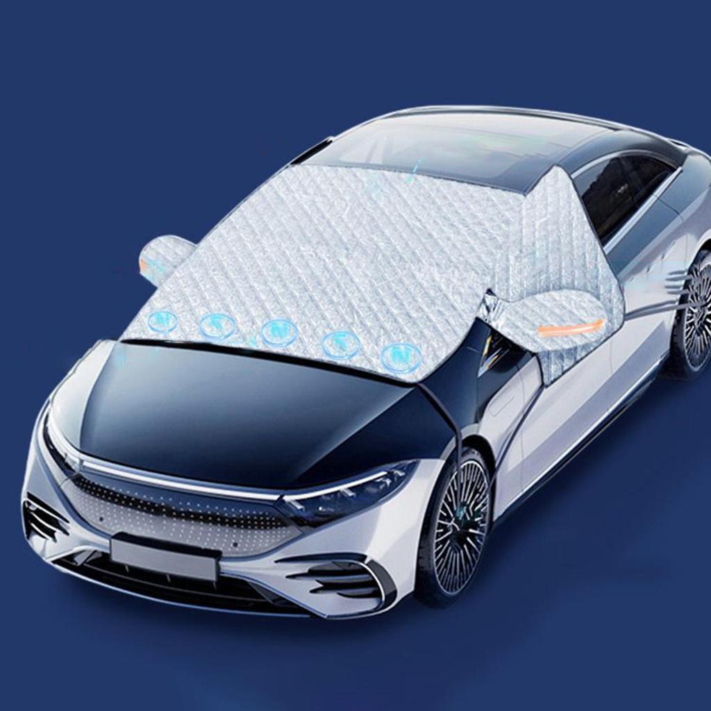 Чехол на лобовое стекло от снега Магнитный протектор лобового стекла Переднее лобовое стекло Блок против снега для зимних снежных дней Ледяной дождь